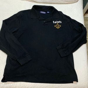 Roundtree and York New Orleans Saints L/S Polo Size L